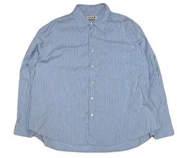 coor 쿠아 긴팔 셔츠 스트라이프 블루 한국