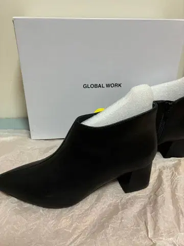 GLOBAL WORK 블랙 부티 22.0-22.5cm