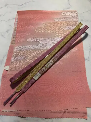 고급 평 허리띠 고급 오비 장식 천 세트 0056