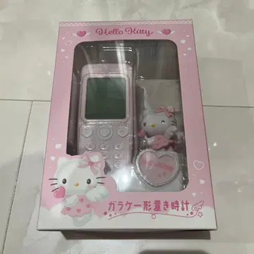 헬로키티 폴더폰 모양 탁상시계 키티 시계 키티 탁상시계