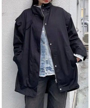 2WAY 밀리터리 자켓/베스트 모즈 코트