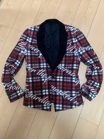 sos te nuto 체크 무늬 테일러드 자켓 46 소스타누토