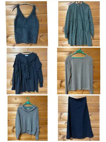 여성 의류 묶음 판매 6점 가을/겨울 제품 프리 사이즈 외 유니클로 외