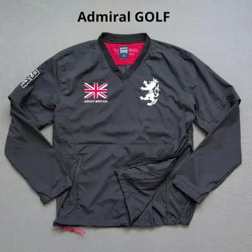 [ 새상품급 ] 어드미럴 골프 자수 로고 2way V넥 니트 LL