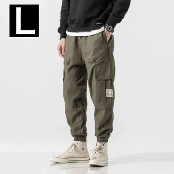 카고 팬츠 재규어 팬츠 워크 팬츠 스트릿 카키 L 사이즈 1