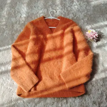 SNIDEL 스나이델 폭스 캐시미어 V넥 니트 새상품