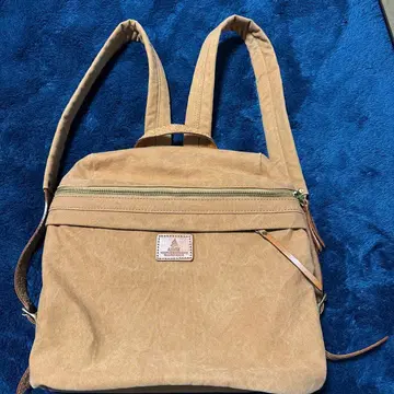 베이지 캔버스 2way 백팩