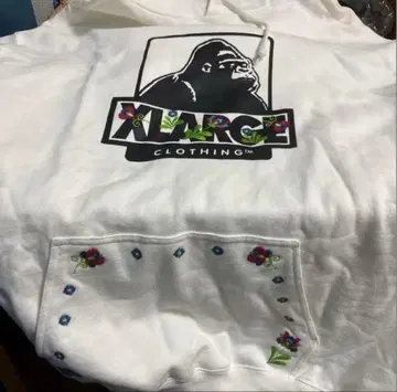 XLARGE 화이트 후드티