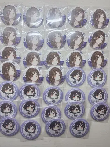 시라유키 토모에 DMM 온라인 복권 캔뱃지 세트