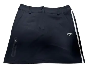 캘러웨이 블랙 스커트 사이드 스트라이프 스트레치 소재
