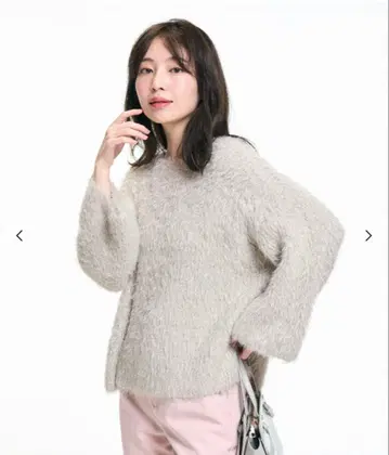 coca 포근한 라메 샤기 니트