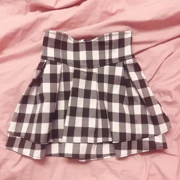 michellMacaron 슬림 레그 스커트 블록 체크 S