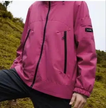 핑크 나일론 자켓 XL 얇은 소재 겨울용