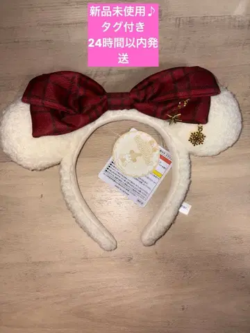 택 포함 미사용 새상품 리루리루 머리띠 디즈니 크리스마스 2025 5