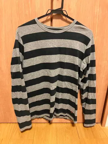 긴팔 티셔츠 블랙/그레이