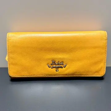 Dakota 장지갑 천연 가죽 머스타드