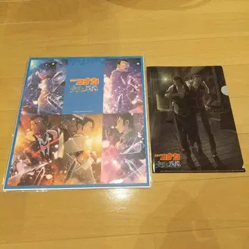 명탐정 코난  예약 특전 미니 클리어 파일 색지 미사용