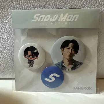 Snow Man 1st POP-UP 핀 배지 3개 세트 와타나베 쇼타