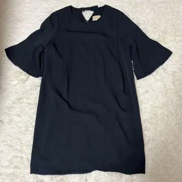 [ 로즈 티아라 ] 원피스 LL 벨 슬리브 백리본 지퍼 최근