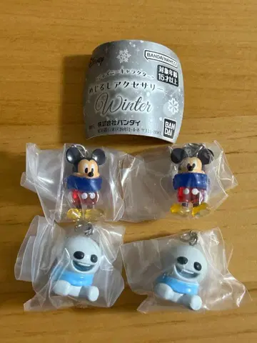디즈니 메지루시 액세서리 미키 2개 스노우 기스 2개 세트