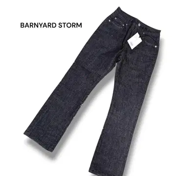 BARNYARD STORM 블랙 데님 스트레이트