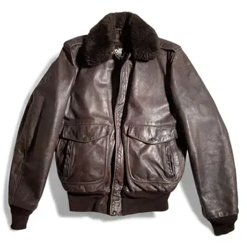 90s 샷 플라이트 자켓 가죽 자켓 A-2 184SML