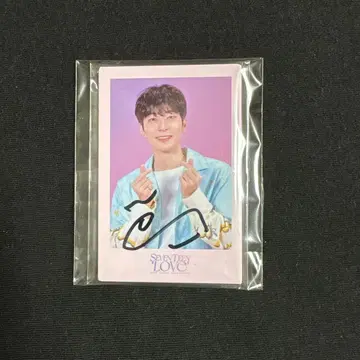 SEVENTEEN Love 사인 포함 캔뱃지 원우