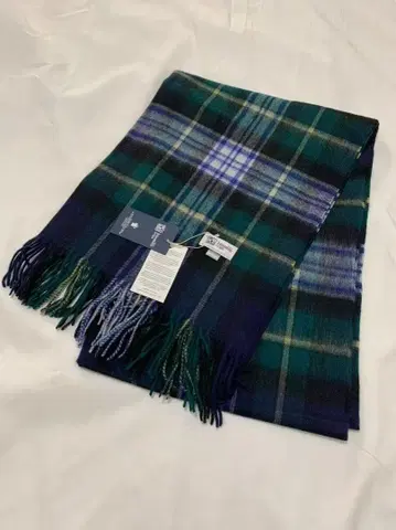 존스톤스 캐시미어 대형 스톨 머플러 드레스 고든