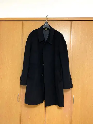 캐시미어 100% 코트 블랙 LL