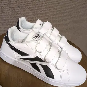 리복 벨크로 스니커즈 화이트/블랙 26cm