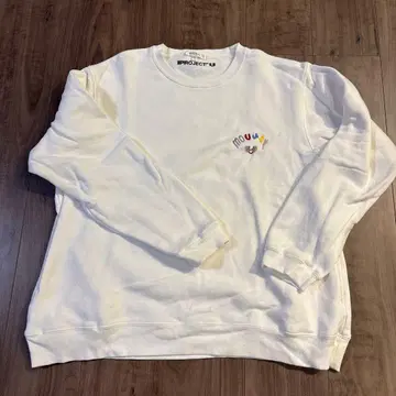 MOUSSY PROJECT U 화이트 맨투맨 L