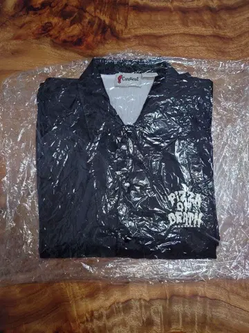 PIZZA OF DEATH 나일론 자켓 블랙