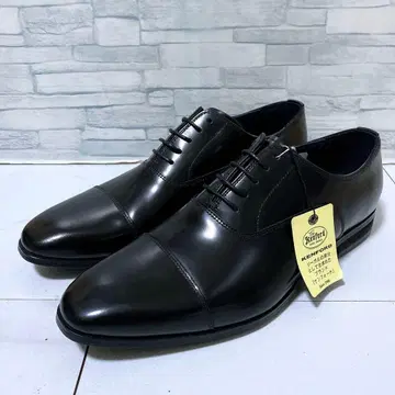 새상품 켄포드 리 비즈니스 슈즈 스트레이트 팁 천연 가죽 블랙 27