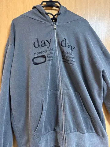dayday 서울 블랙(피그먼트) L 후드티