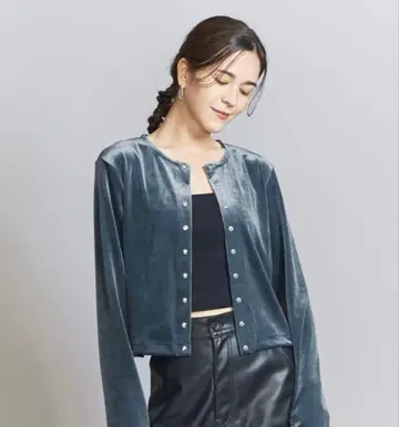 BEAUTY&YOUTH 벨로아 컴팩트 가디건