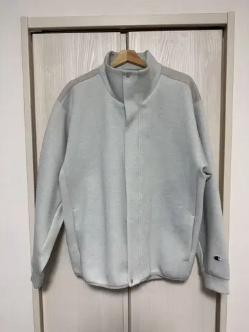 챔피온 / Champion 라이트 그레이 풀 집업 맨투맨 L 사이즈