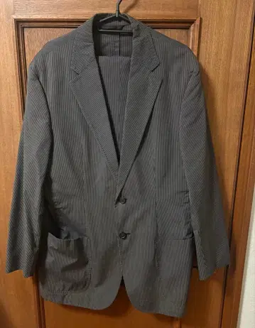 BOSS HUGO BOSS 수트 셋업 50 코튼 스트라이프