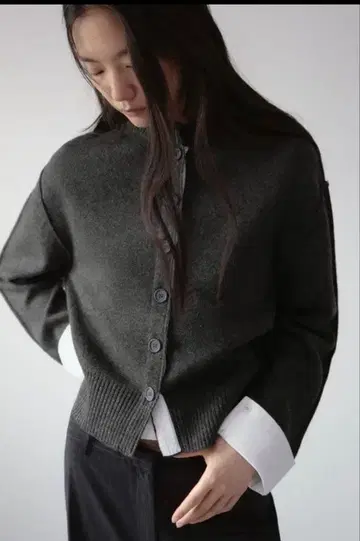 ZARA 콤비 니트 가디건 S 사이즈