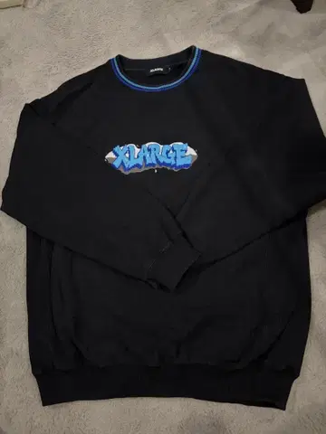 XLARGE 블랙 맨투맨 M