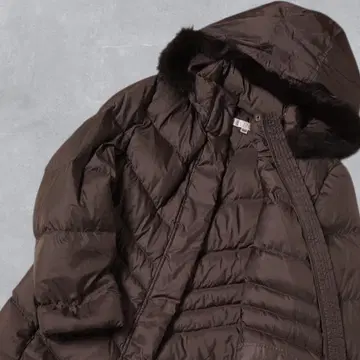 J275 RECENTURE CORE'S 롱 다운 코트 후드 부착