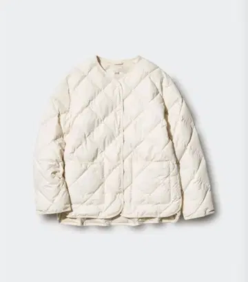 UNIQLO 퍼프테크 릴랙스 자켓 내추럴 M