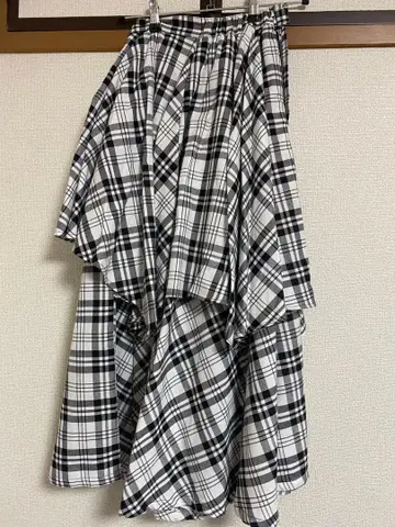 SWOON CHECK LONG 롱 스커트 candy stripper