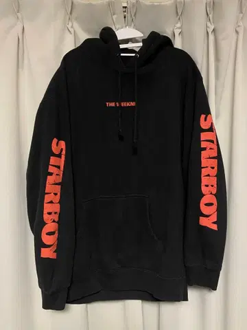 THE WEEKND STARBOY 후드티 블랙