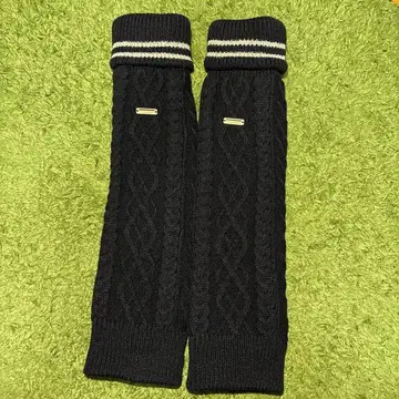 [ 새상품급 ] St ANDREWS 케이블 니트 편 플리스 레그 워머