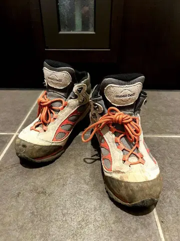 mont-bell 등산화 그레이/핑크