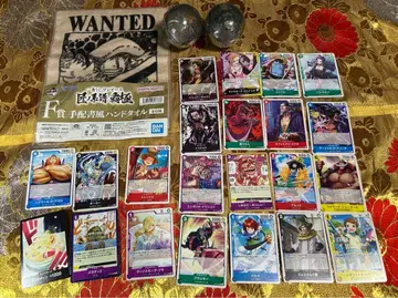 원피스 굿즈 핸드 타월, 트레이딩 카드, 원피스 열매 세트