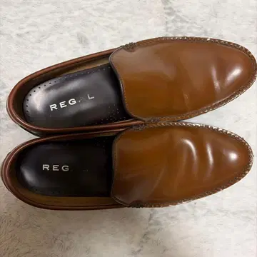 REGAL 브라운 가죽 로퍼