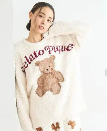 [ HOLIDAY ] 젤라토 스노우 베어 자카드 풀오버