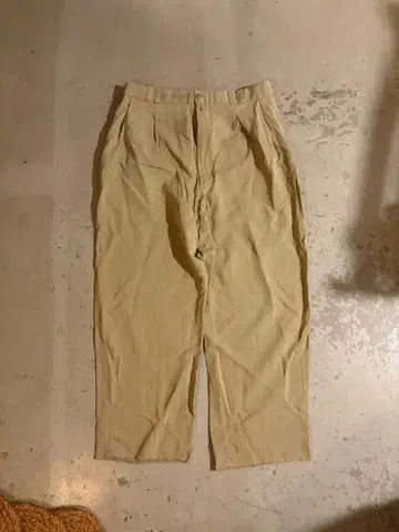 베이지 와이드 슬랙스 52