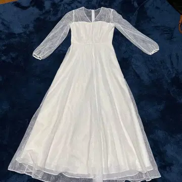 레이스 긴팔 맥시 드레스